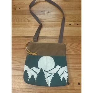 Rachel Elise crossbody bag - canvas purse weekdayer mountain print